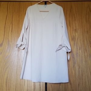Tie-Sleeve Shift Dress